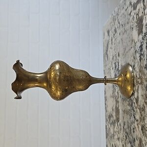 Vintage brass vase